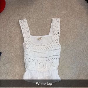 White summer top